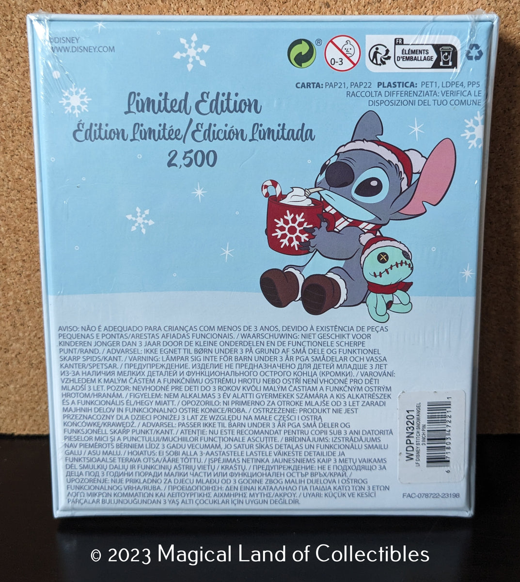 Buy Stitch Holiday Snow Angel 3 Collector Box Sliding Pin at