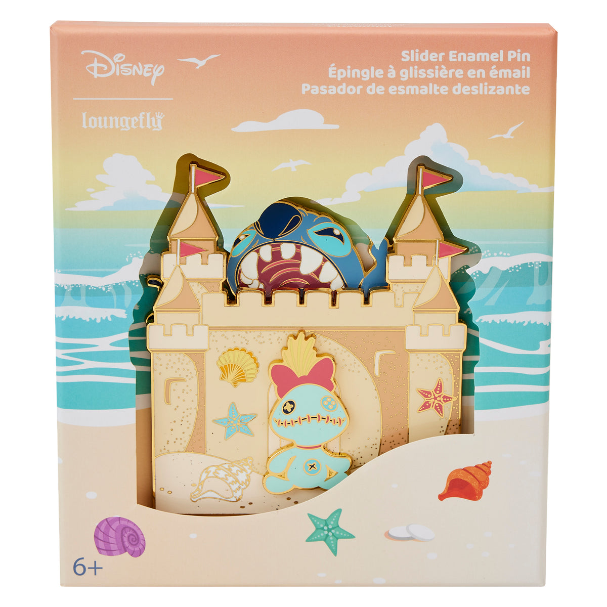 Loungefly Disney Lilo and Stitch Beach Day Pin Set LE 1000 GoPinPro, GoPinPro