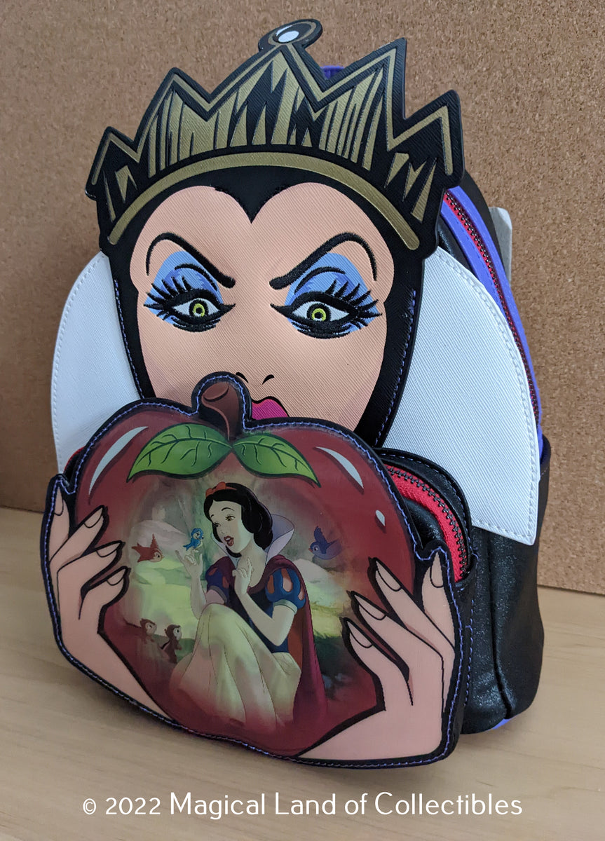 Loungefly Snow White Evil Queen Glow In The Dark Poision Apple Mini  Backpack NWT