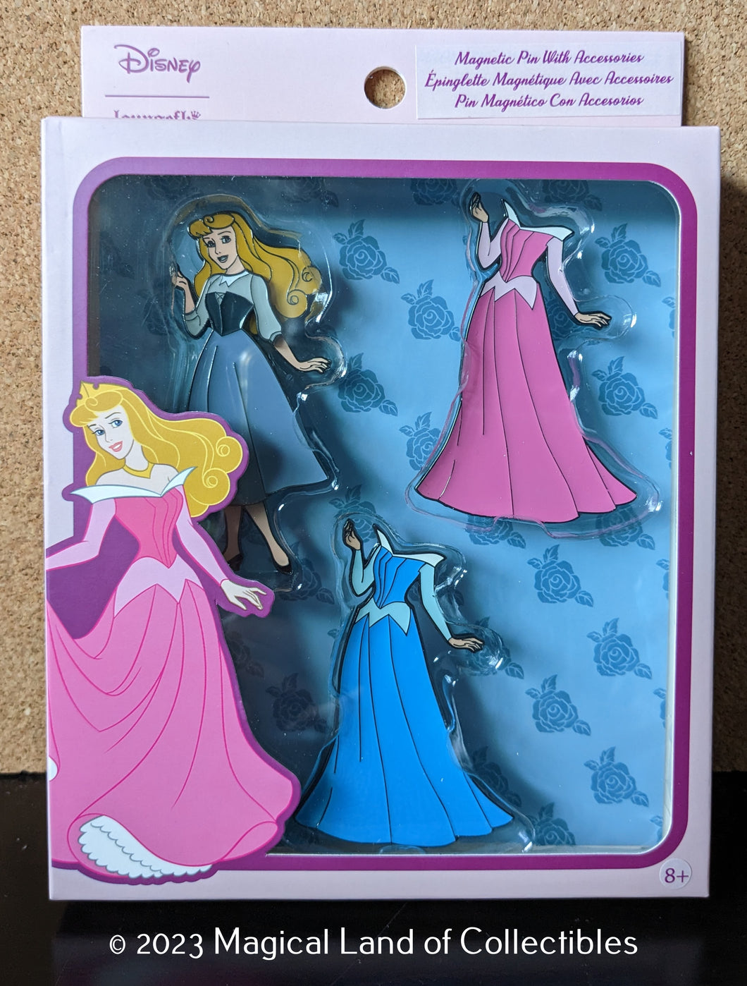 Loungefly Princess Aurora Magnetic Paper Doll Pin Set – Magical Land of  Collectibles