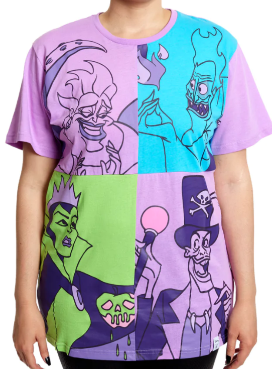 Loungefly Disney Villains Squares Unisex Tee – Magical Land of